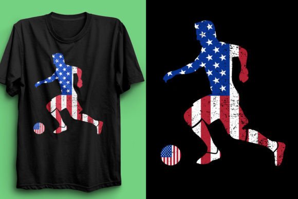 Best Football T-Shirt Design with Flag for POD Sellers