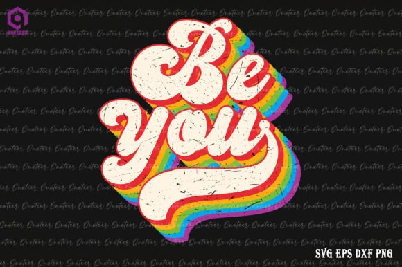 Celebrate Identity: The LGBTQ Be You Gay Pride Month Font