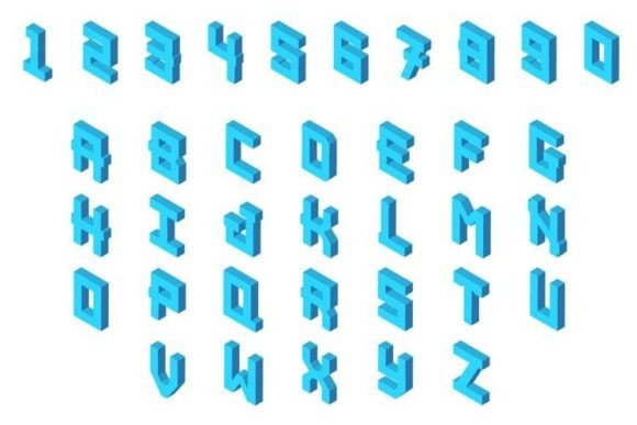 Isometric Numbers and Characters: Adding Modern Depth to Your Designs