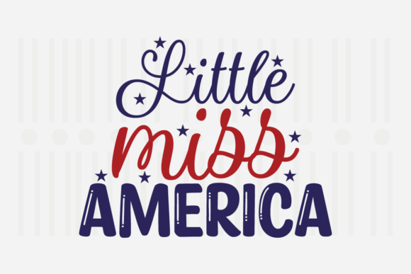Little Miss America: A Bold 4th of July SVG for Creative Projects