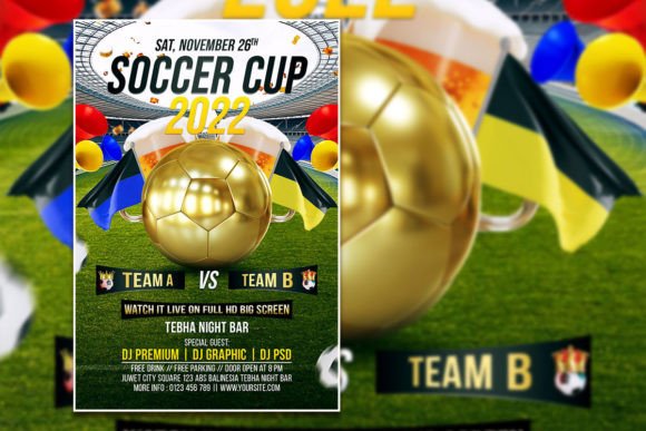 Score Big with a Professional Soccer Sport Flyer Template